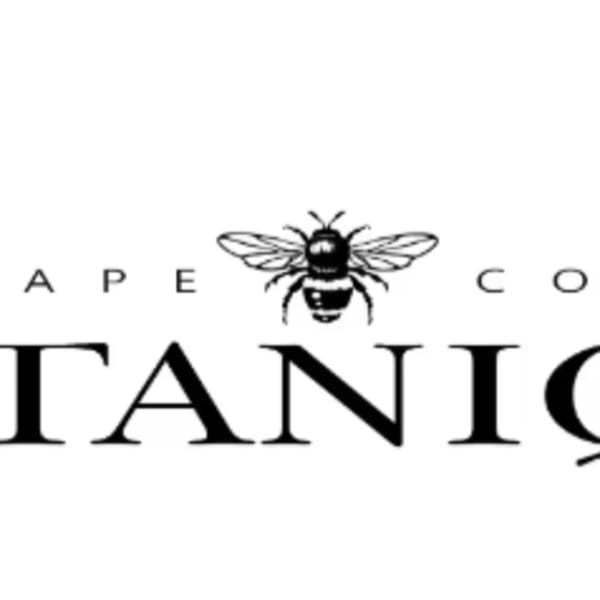 Cape Cod Botanique logo with a bee icon on a white background