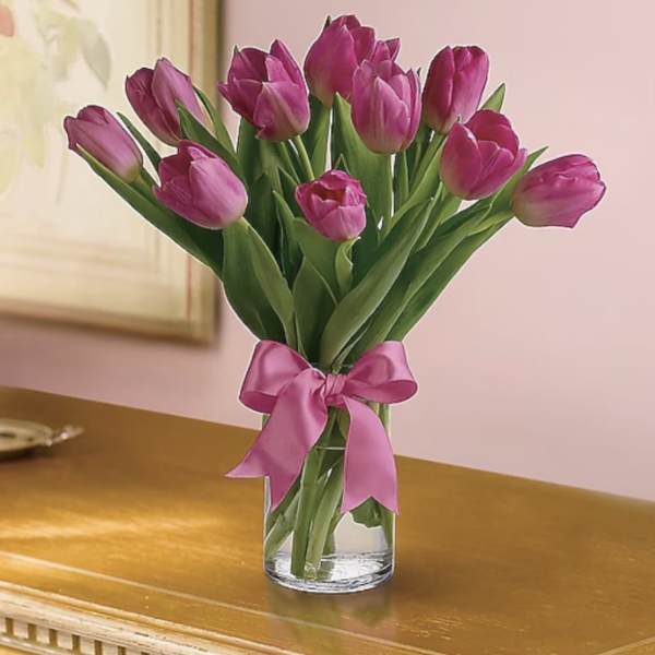 20 Pink Tulip Arrangement