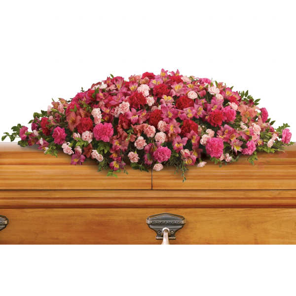 A Life Loved Casket Spray