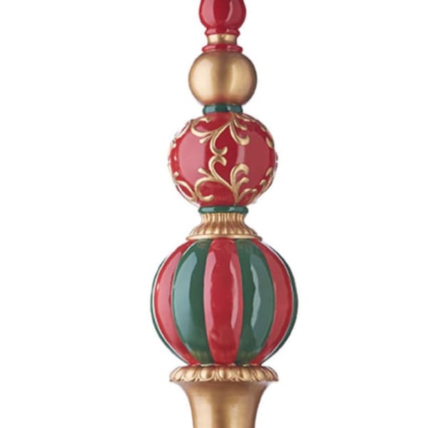 Xmas Decor - 49" ORNAMENT FINIAL *set of 2*