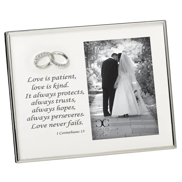 "Love Never Fails" Photo Frame