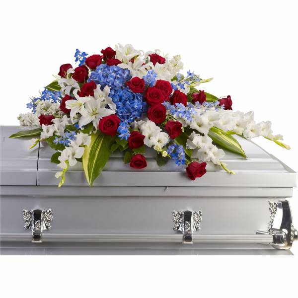 Distinguished Service Casket Spray by Teleflora