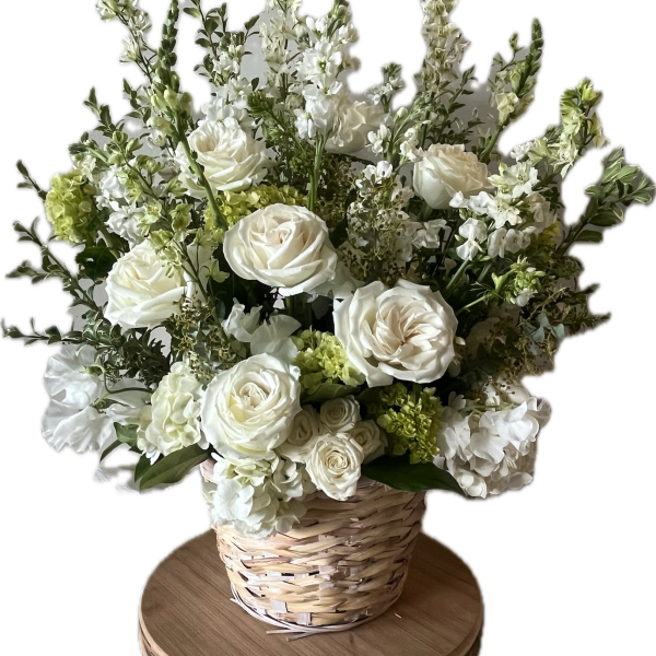 Pure Remembrance Garden Style Basket