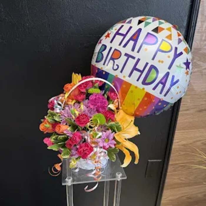 Colorful Birthday Basket