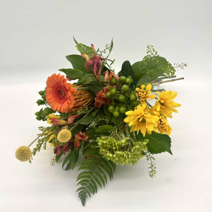 Citrus Zest Wrapped Bouquet