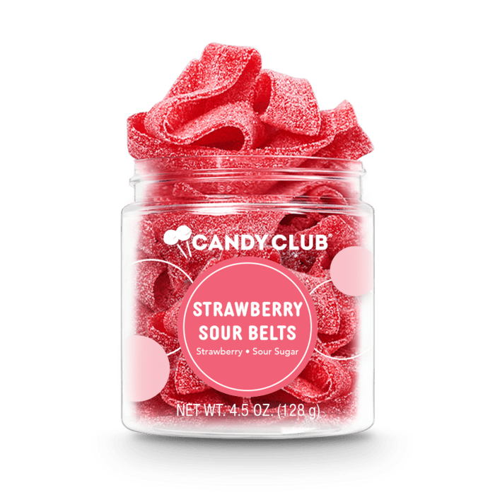Candy Club Strawberry Sour Belts