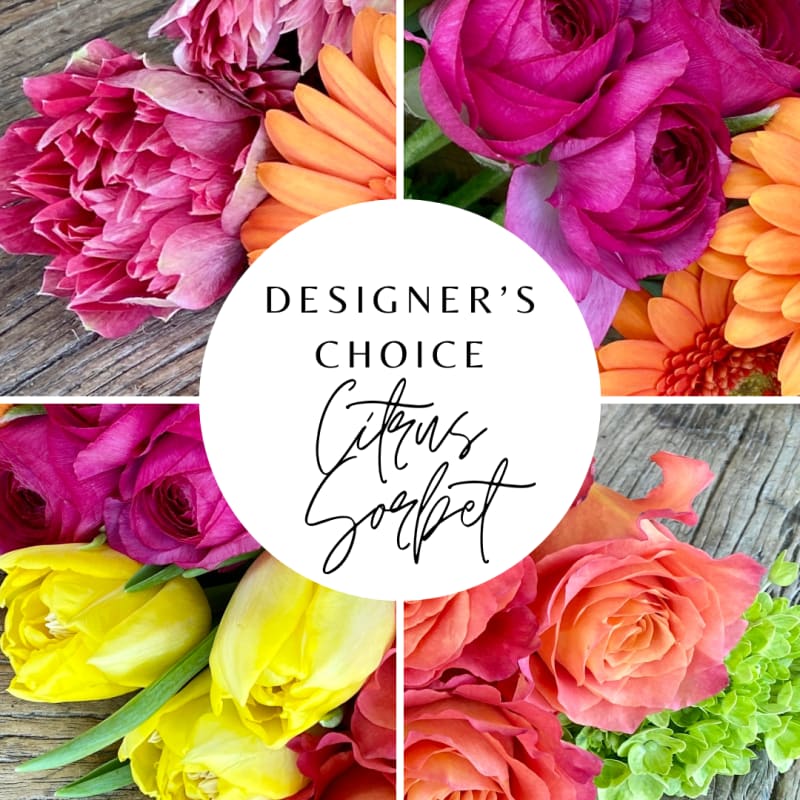 Colorful mixed bouquet with roses, tulips, and daisies