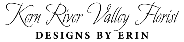 Kern River Valley Florist,  designs by Erin Logo