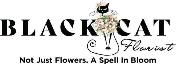 Black Cat Florist Logo