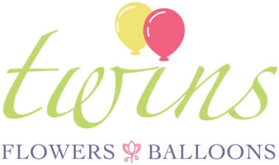 Twins Flowers & Balloons Logo