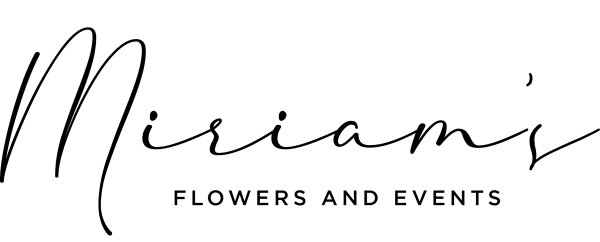Miriam's flowers and events. Logo