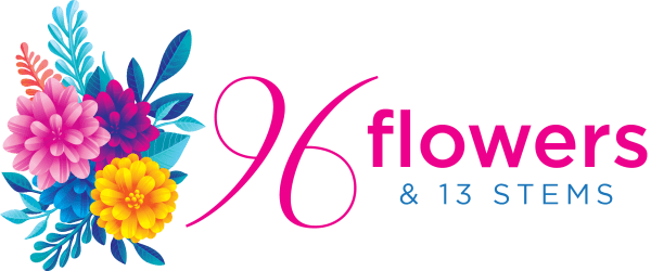 96 Flowers & 13 Stems Logo
