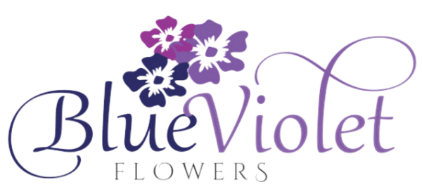 Blue Violet Flowers Logo