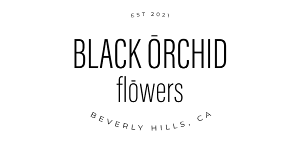 Black Orchid Flowers Logo