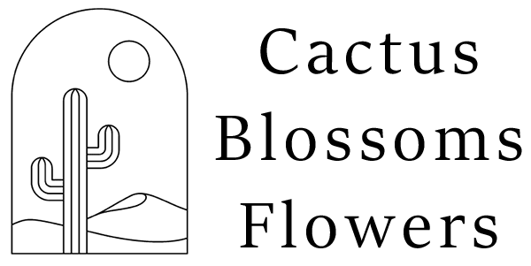 Cactus Blossoms Flowers Logo