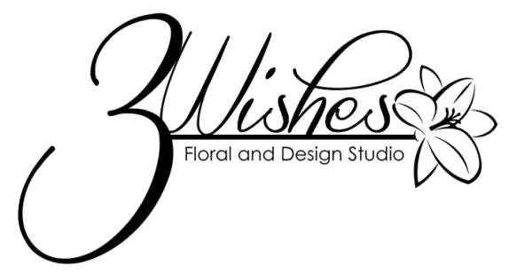 3 Wishes Floral and Design Studio Logo