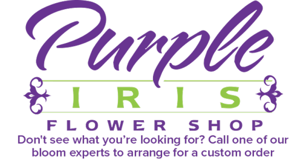 Purple Iris Flower Shop Logo