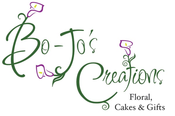 Bo-Jo's Creations Floral, Cakes and Gifts Logo
