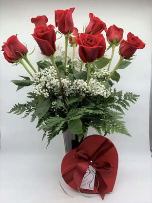 Roses delivered on Valentine's Day 