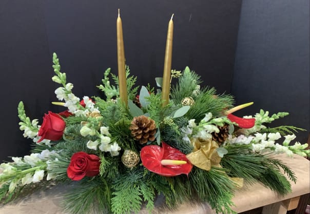 Christmas Centerpieces All Aglow 