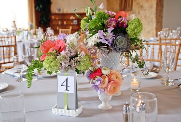 Using Your Own Containers for Centerpieces
