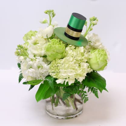 Patrick's Day White or Green FLORAL CARNATION SPRAY Decoration Or SAVE Both St 