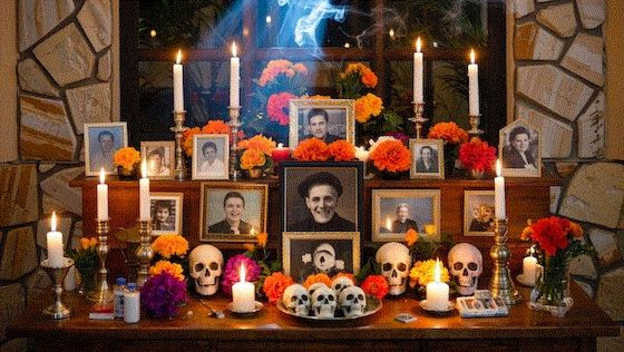 Marigolds and Día de los Muertos