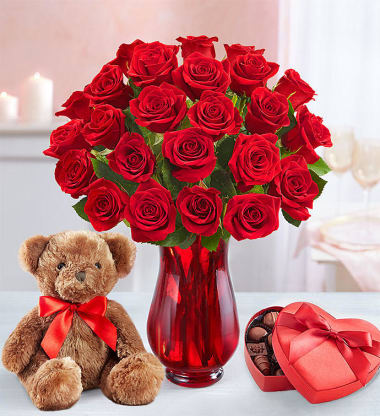 valentines bloom bear
