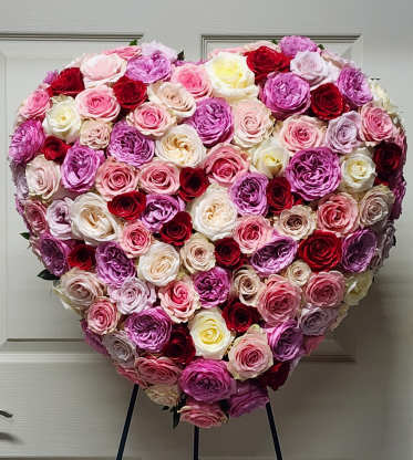 Sympathy heart design 