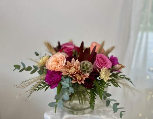 Peachy Burgundy Perfection