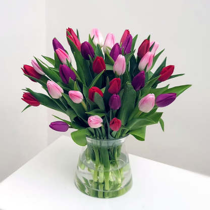Valentine's Day Highlight: 3 Color Tulip Bouquet