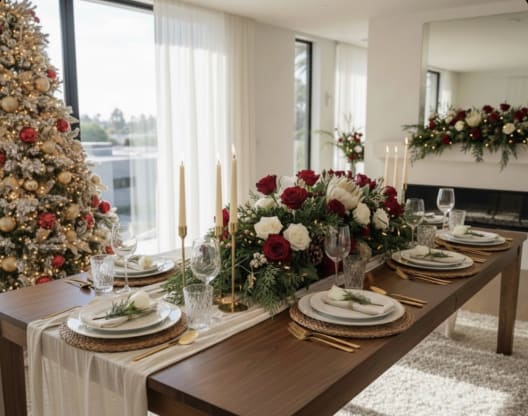 How to Style Your Holiday Table with Flowers