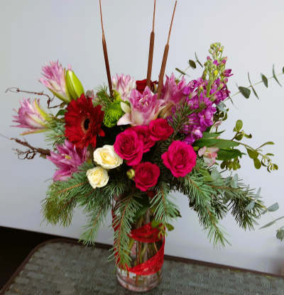 Valentine's Day Floral arrangements.