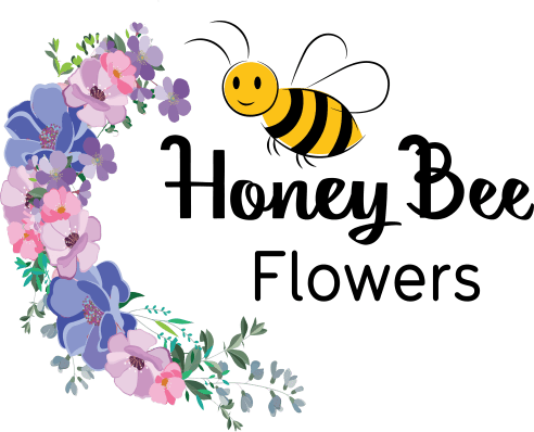 Honey Bee Flowers Logo