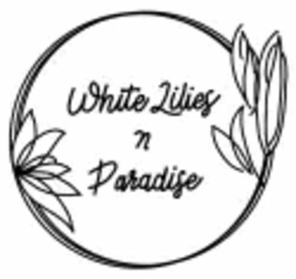 White Lilies n Paradise Florist Logo