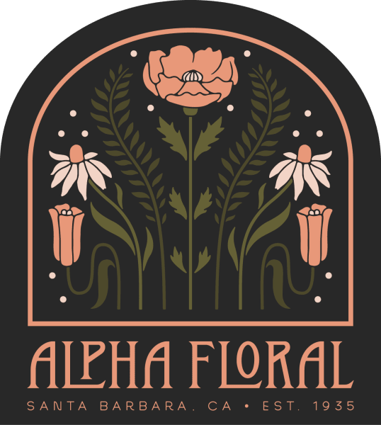 Alpha Floral Logo