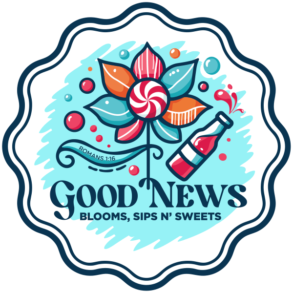 Good News Blooms, Sips N' Sweets Logo
