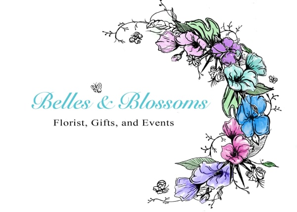 Belles & Blossoms (formerly known as Blossoms of Love) Logo