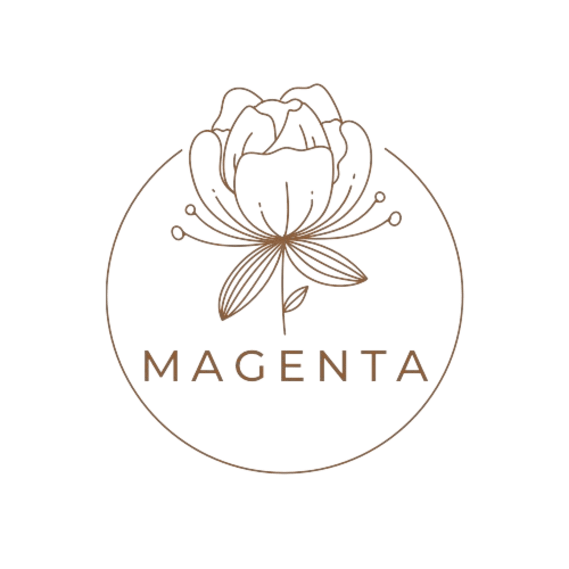 Magenta Flower Shop Logo