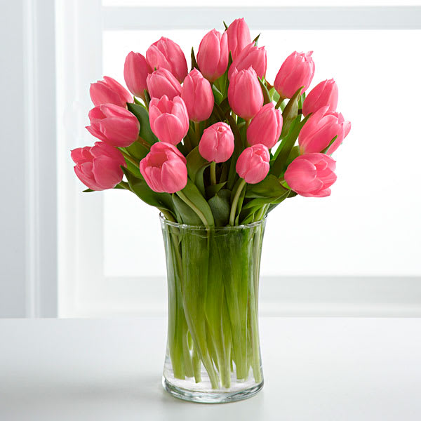 Pink Prelude Tulip Bouquet by Downtown Flowers