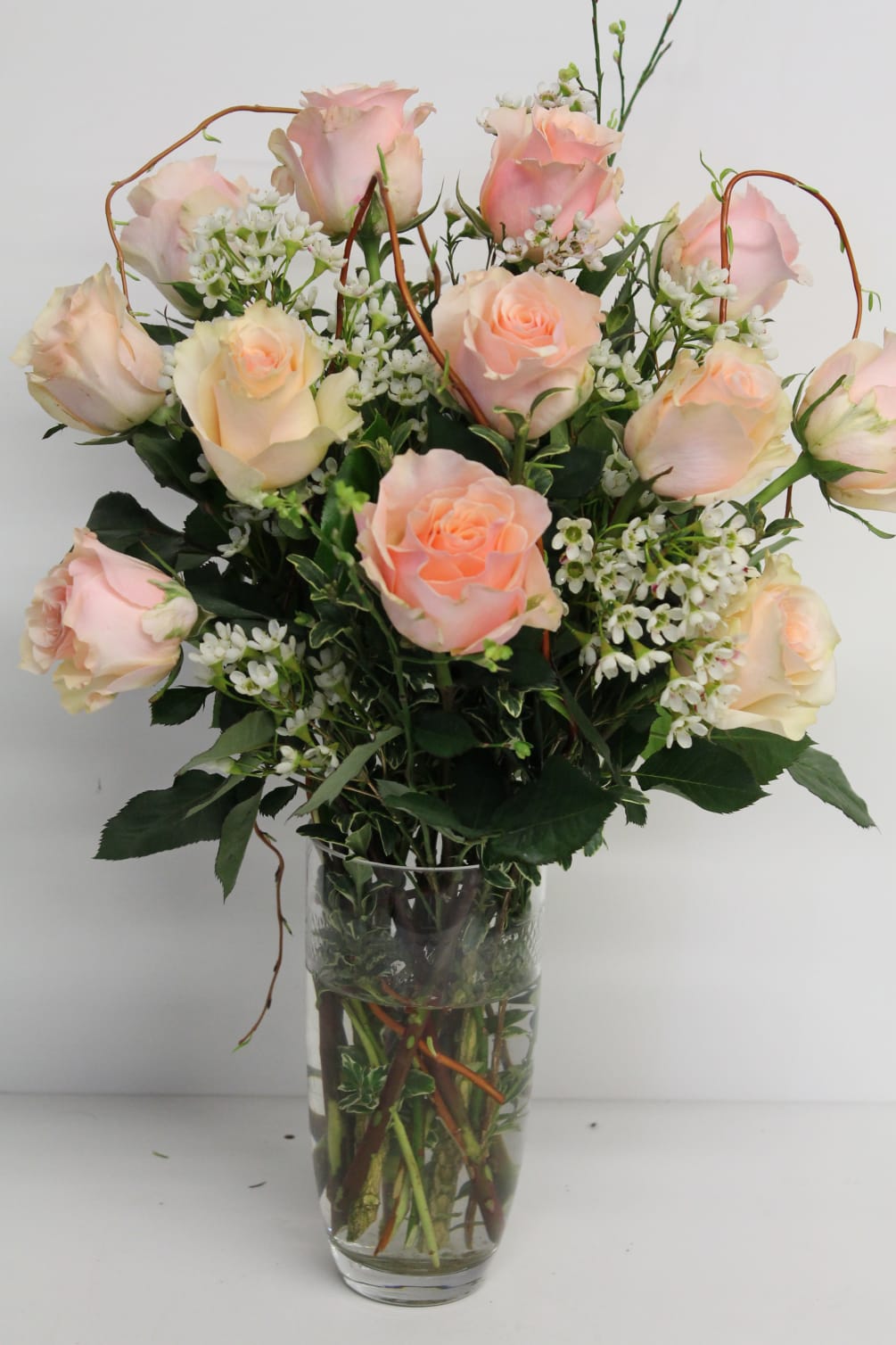 The Peach Rose Bouquet By Newport Beach Flora
