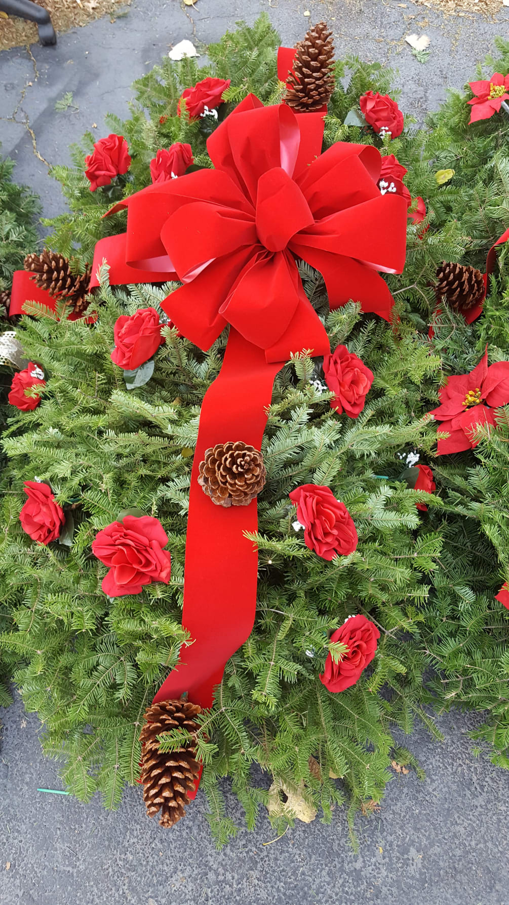 Grave Blanket Red By Deb S Floral Designs