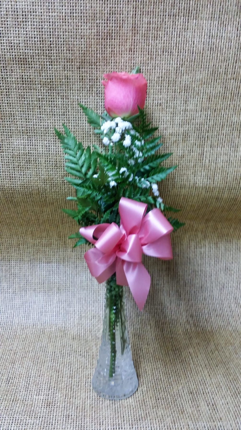 Single Rose By Plattsburg Floral Gift