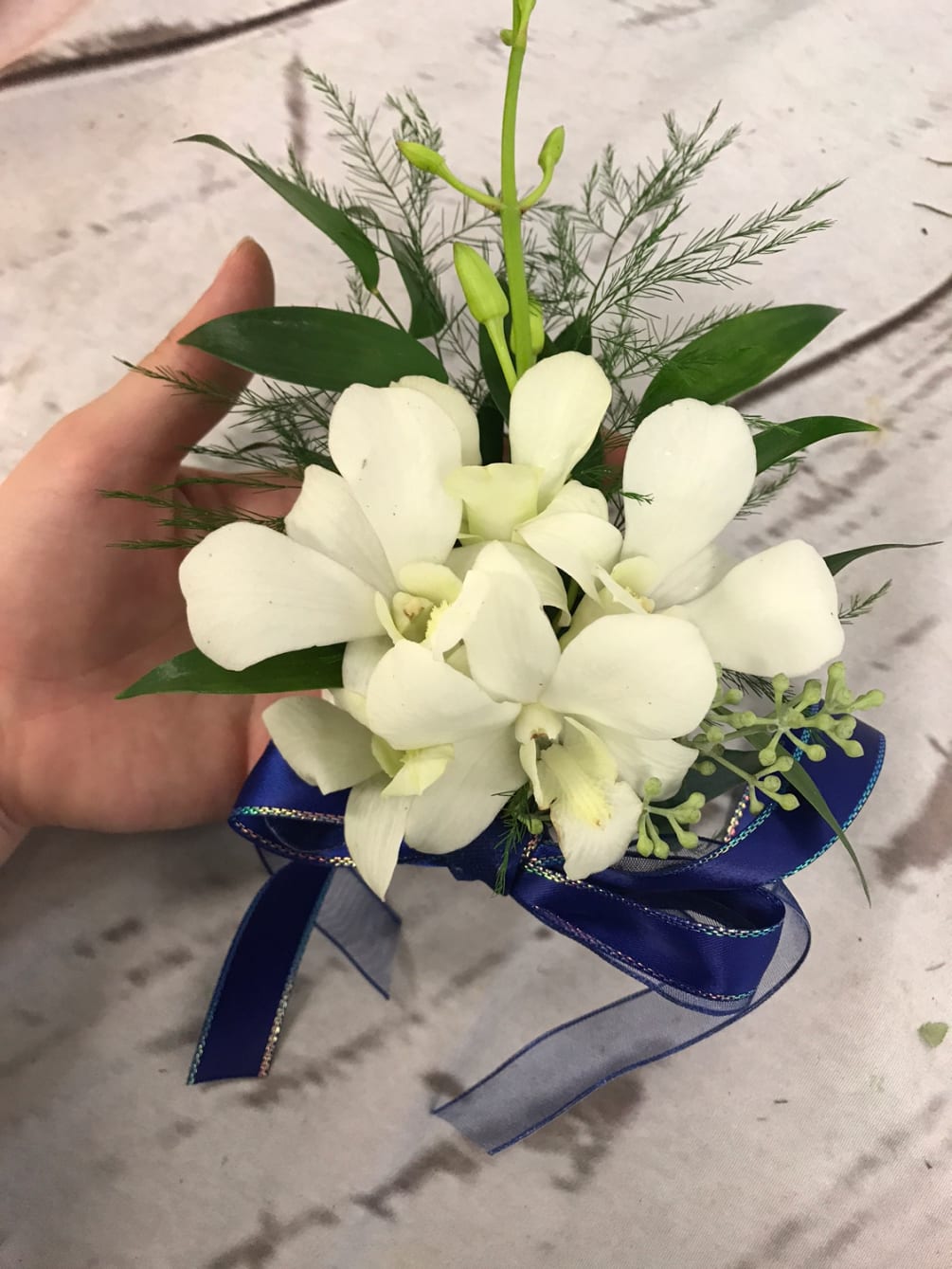 White Dendrobium Orchids By Le Bouquet Florist Boutique
