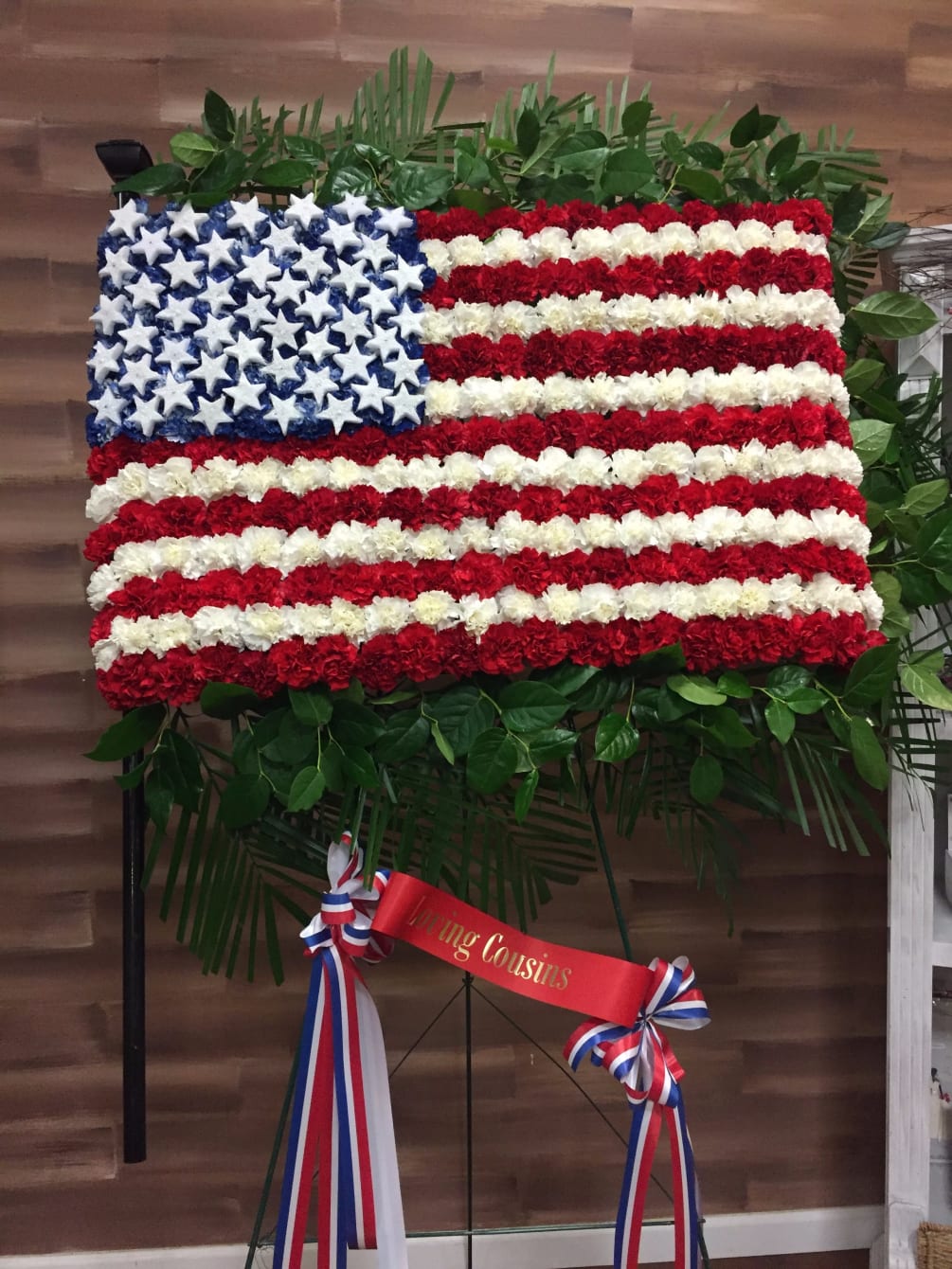 American Flag Sympathy Tribute by Denis Flowers & Gifts