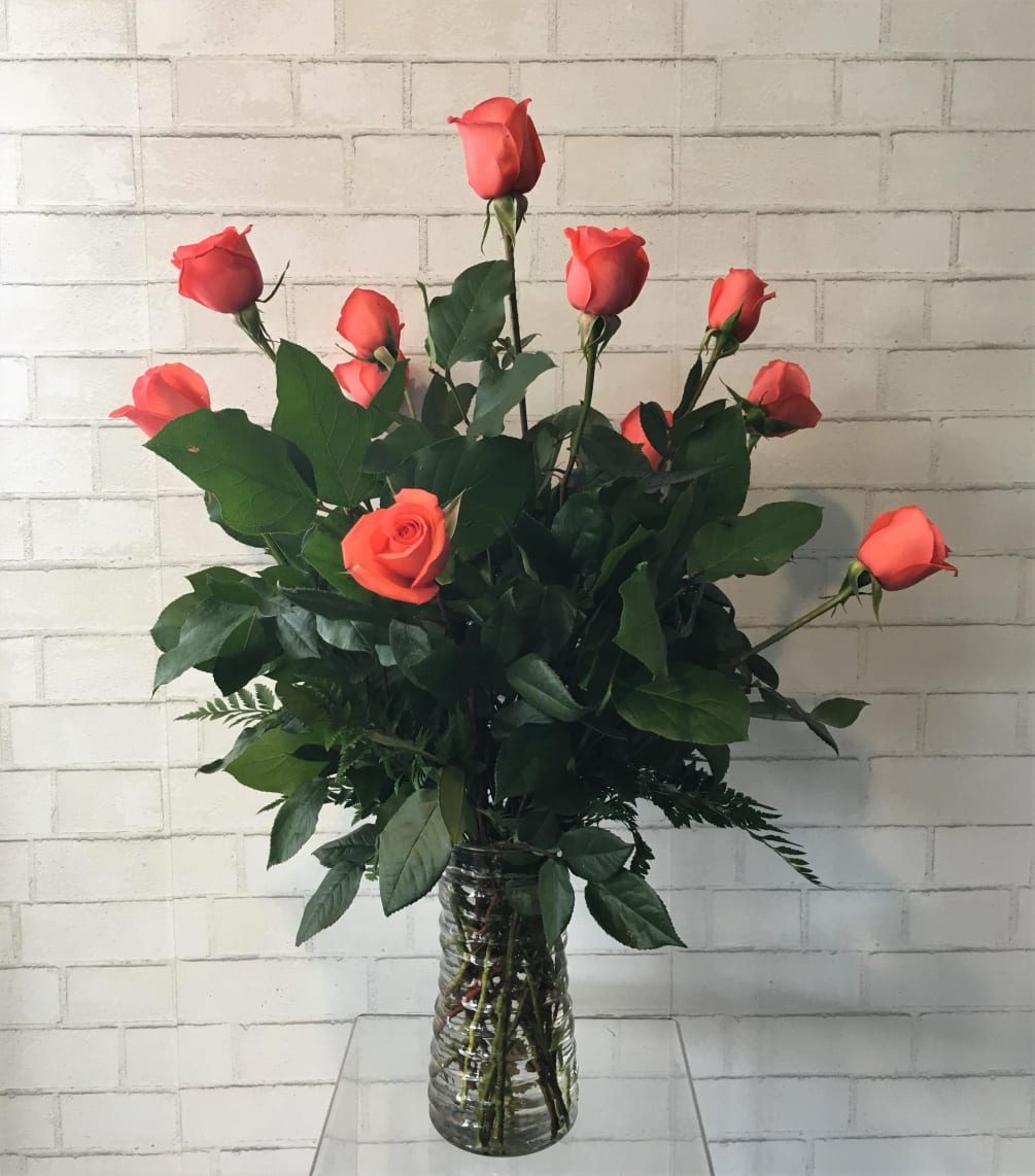 Classic Dozen Roses Colored Blooms By House Of Flowers