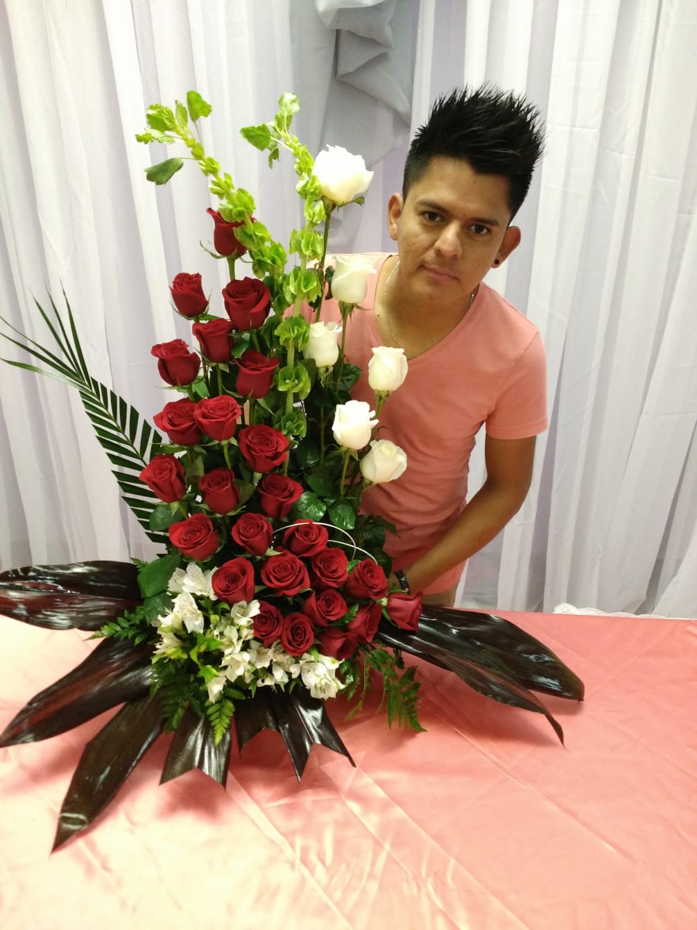 Rose In L Shape Design By Florista By Adolfos Creation Inc