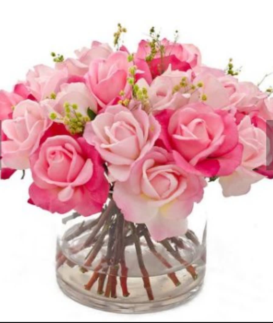 mix color pink roses
