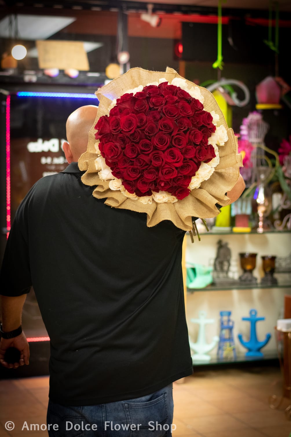 100 Long Stem Premium Roses By Amore Dolce Flowers