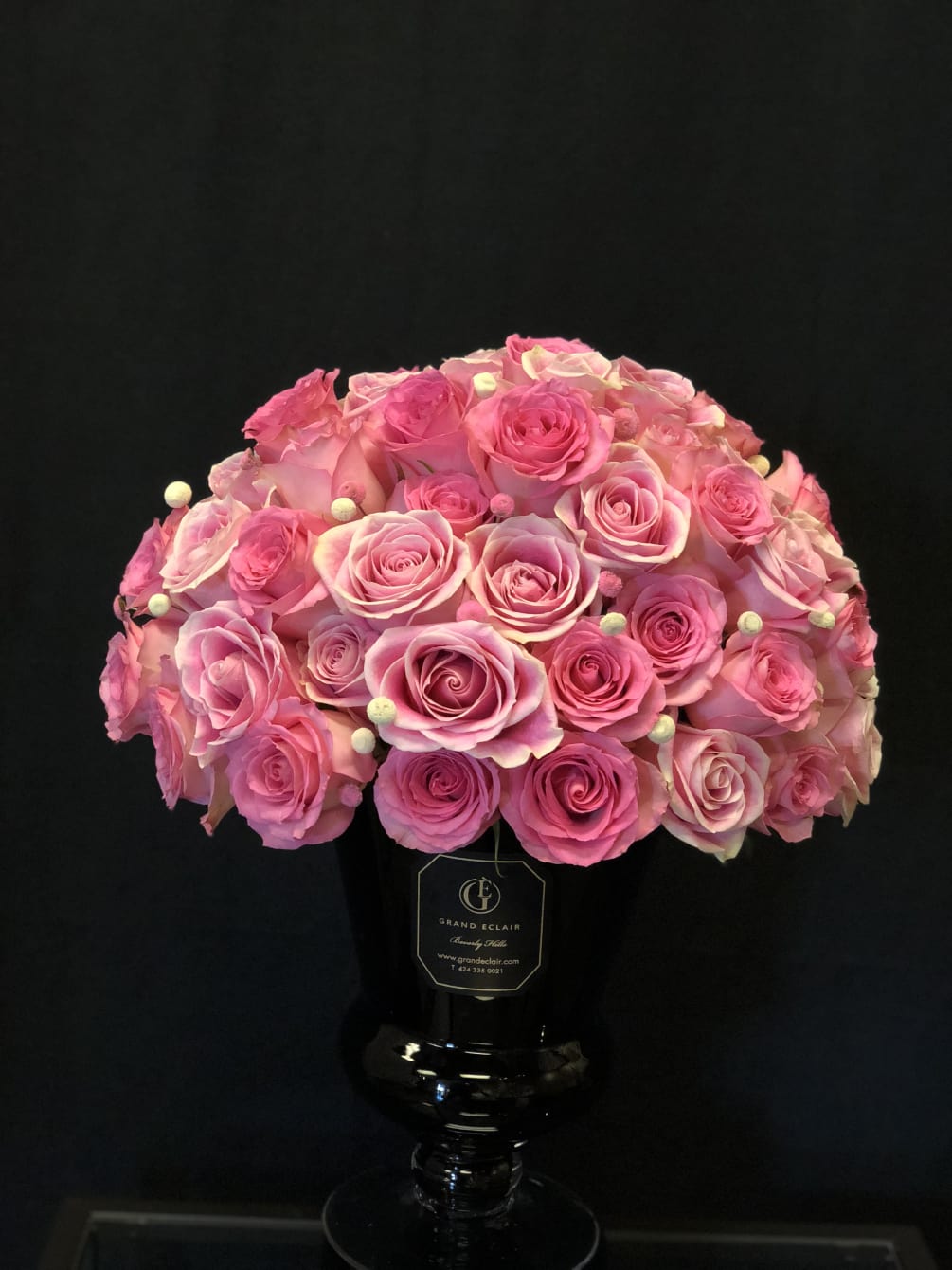 A full bouquet of lush roses to put a smile on any